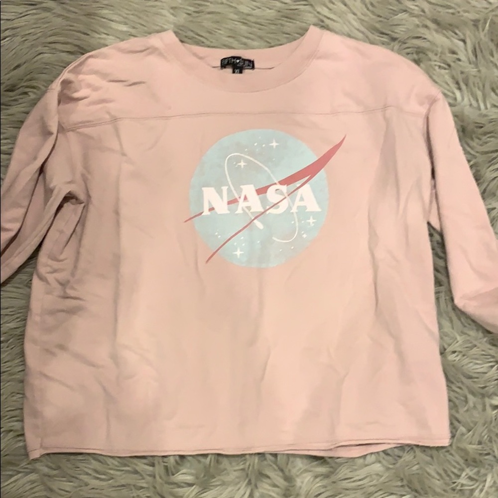 NASA pink crew neck